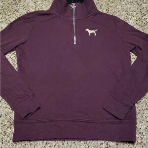 Men's Stylish Purple Zip-Up Sweater